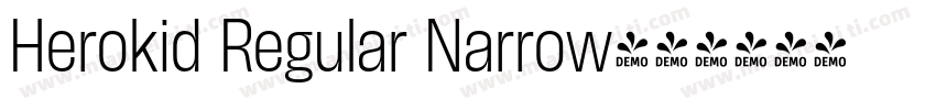Herokid Regular Narrow字体转换
